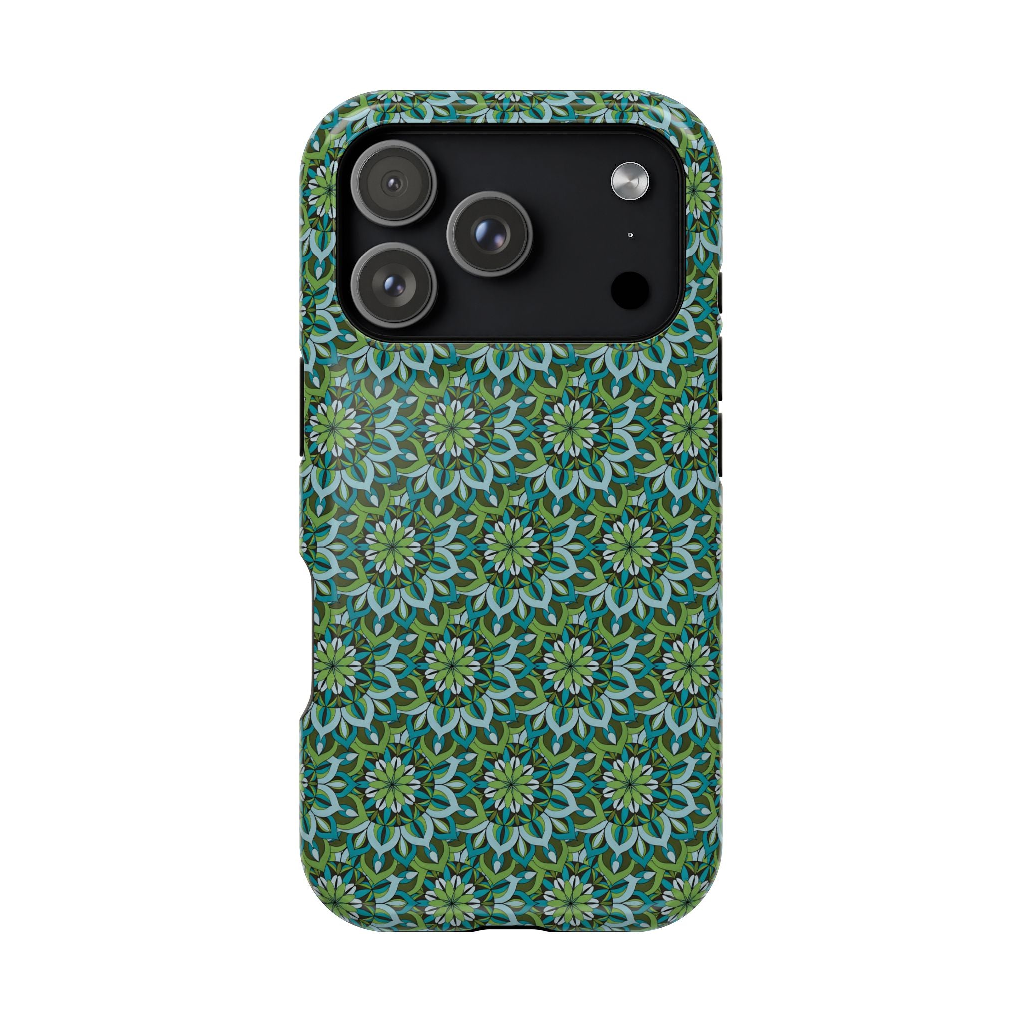 Lynne Mandala Art Floral Kaleidoscope Magnetic Impact Phone Case