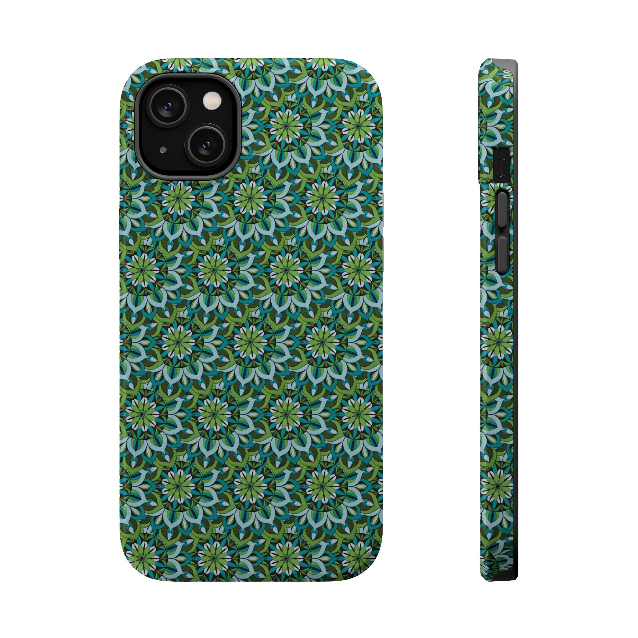 Lynne Mandala Art Floral Kaleidoscope Magnetic Impact Phone Case
