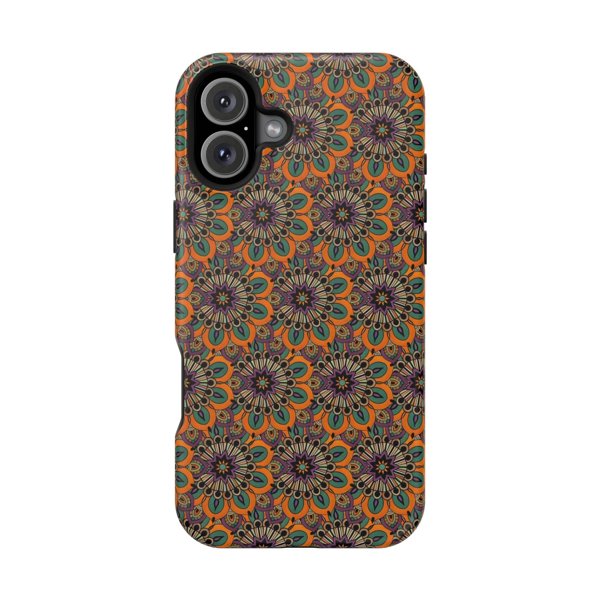 Angie Mandala Bohemian Floral Magnetic Impact Phone Case — Retro Mandala Pattern for iPhone