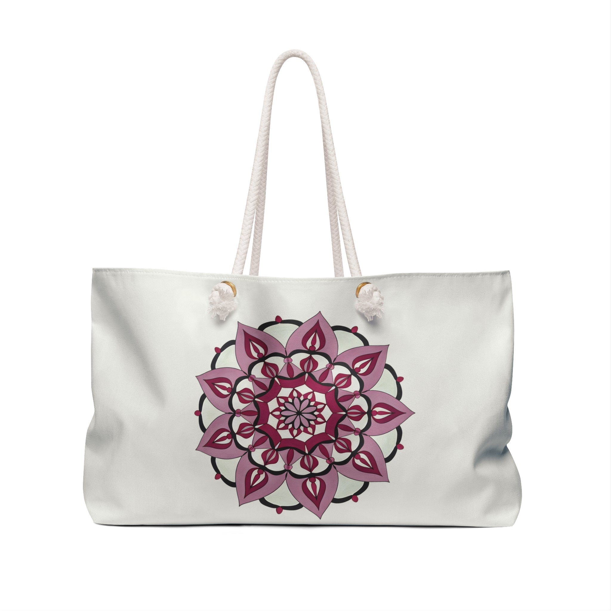 Orla Mandala Weekender Bag — Pink Floral Travel Tote