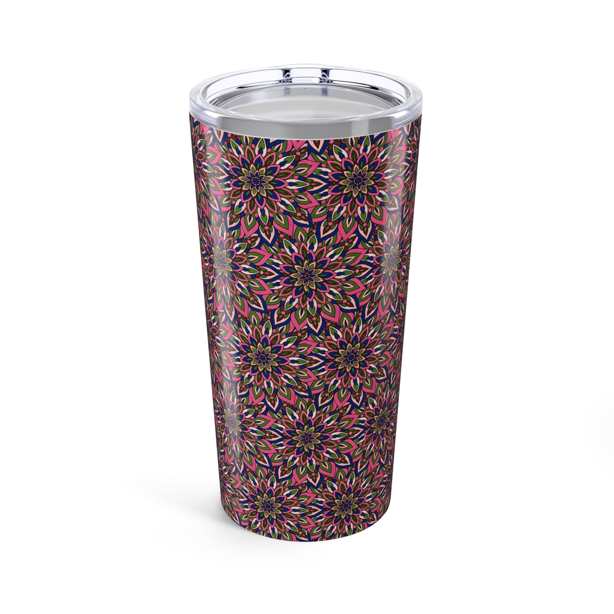 Laura Mandala 20oz Insulated Tumbler — Colorful Floral Mandala Pattern
