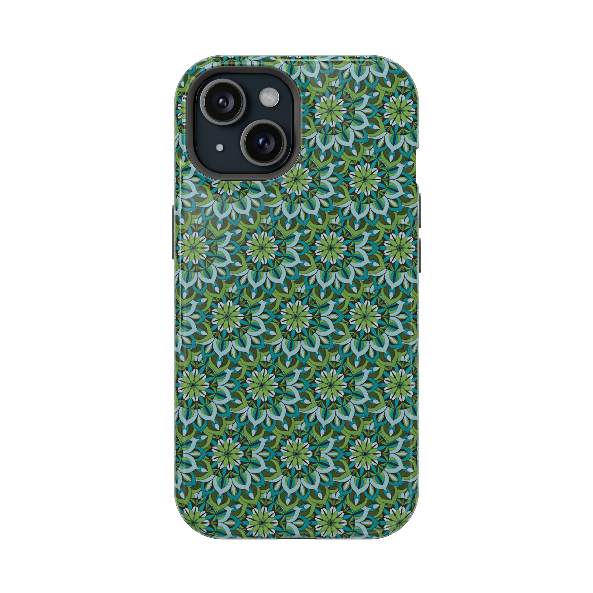Lynne Mandala Art Floral Kaleidoscope Magnetic Impact Phone Case