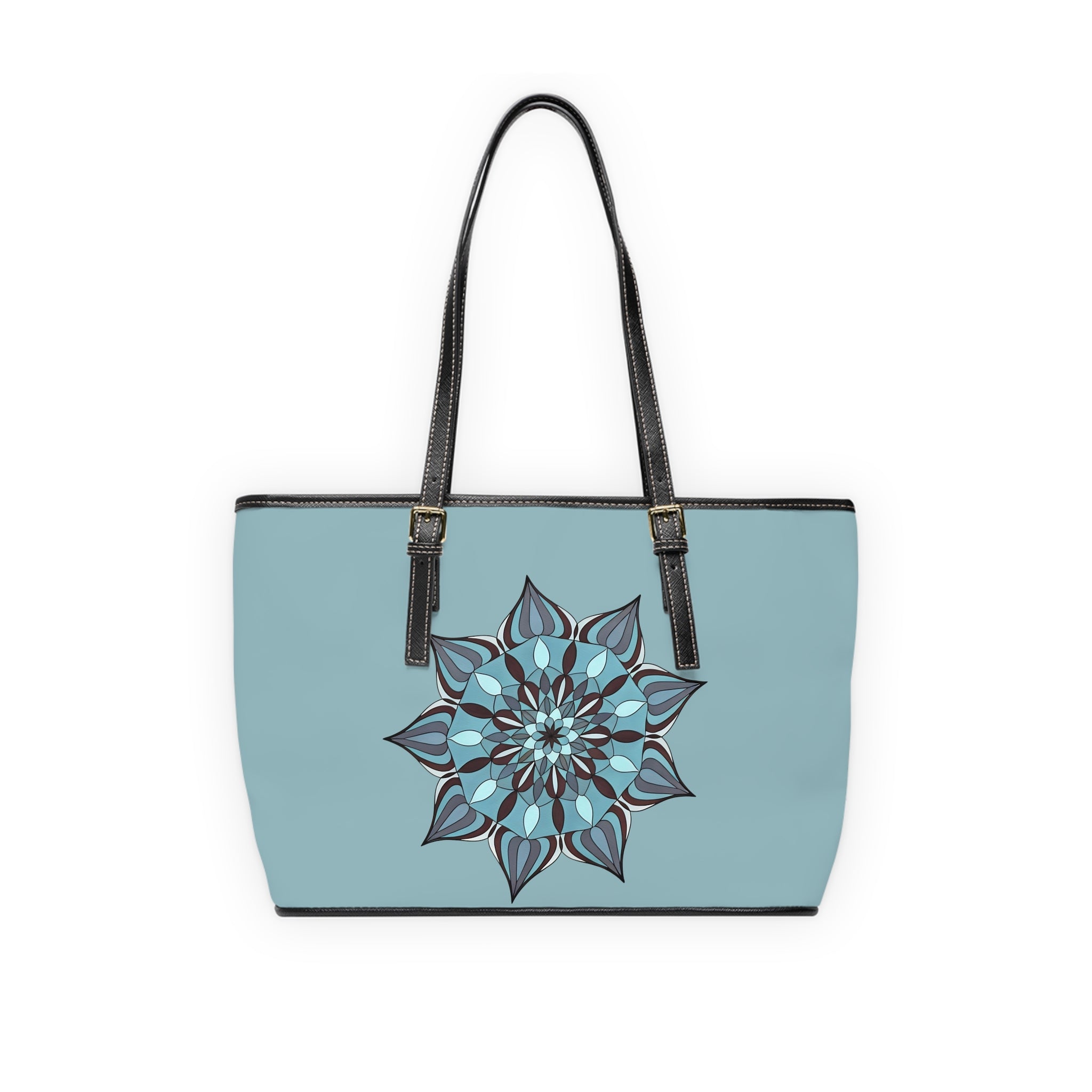 Wren Blue Mandala PU Shoulder Bag