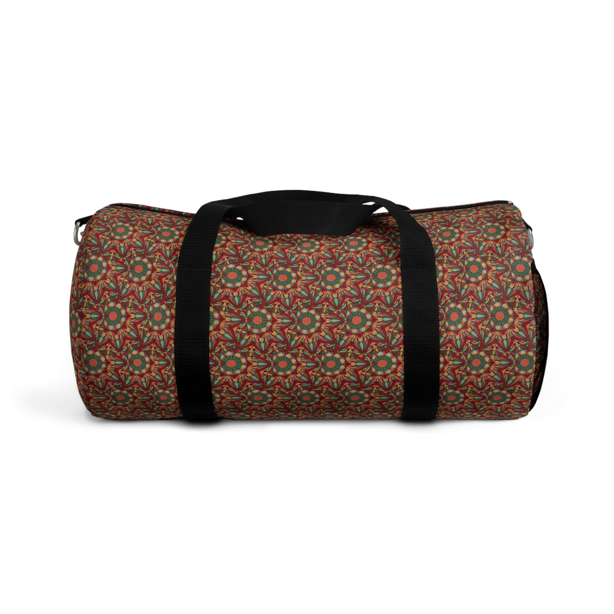 Thalia Mandala Boho Mosaic Duffel Bag — Vintage Floral Travel Gym Tote