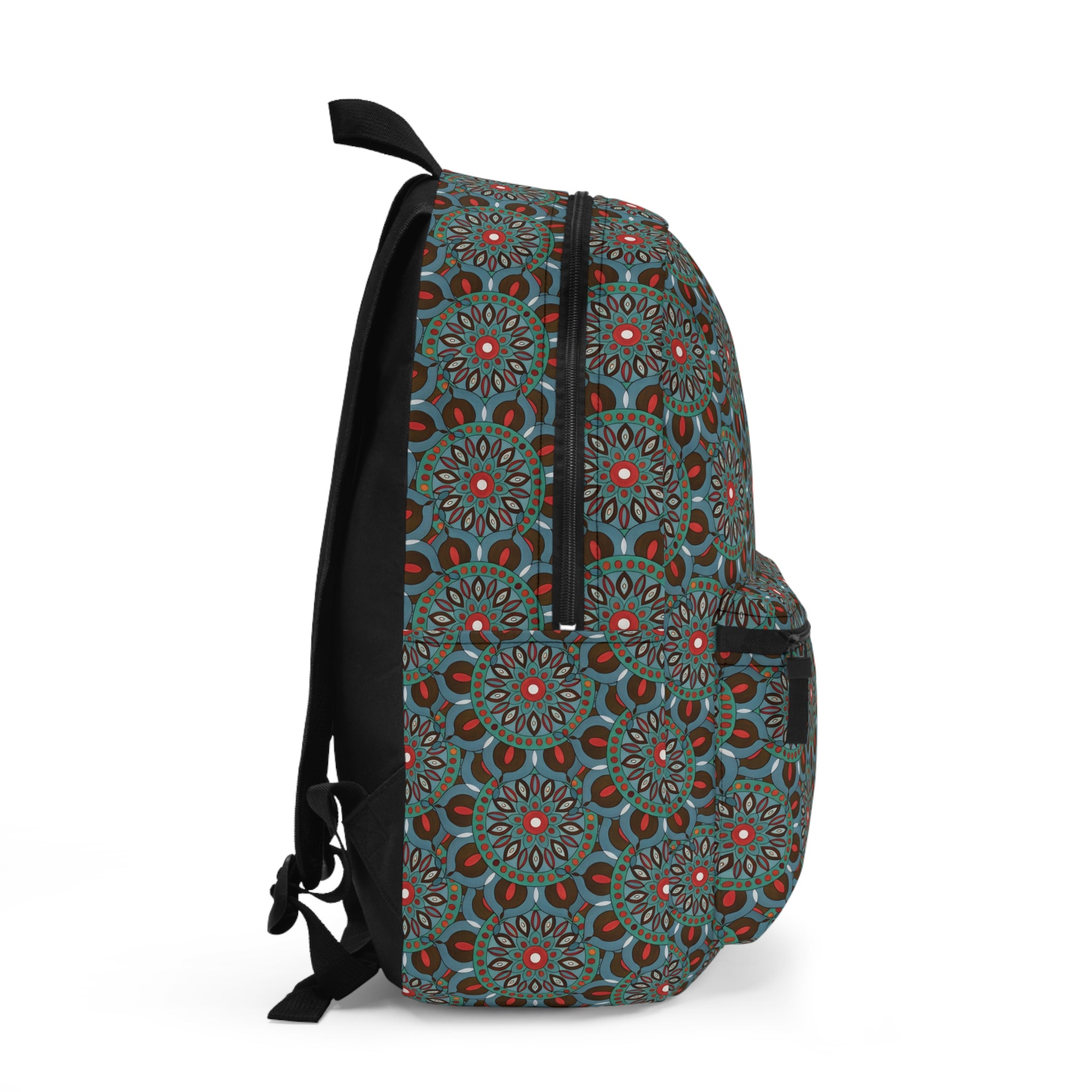 Everlee Mandala Art Vintage Floral Mandala Backpack — Boho Patterned School & Travel Bag