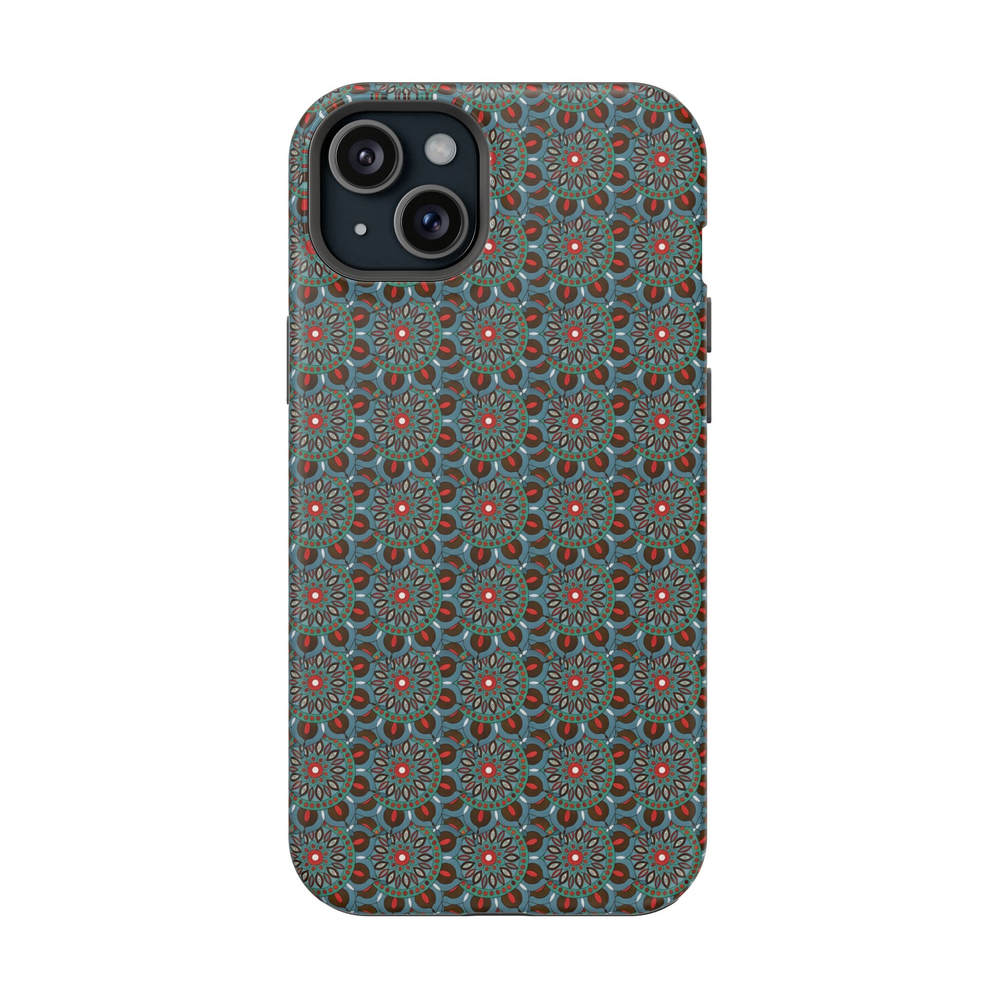 Everlee Mandala Magnetic Impact-Resistant Phone Case — Retro Floral Geometric Pattern