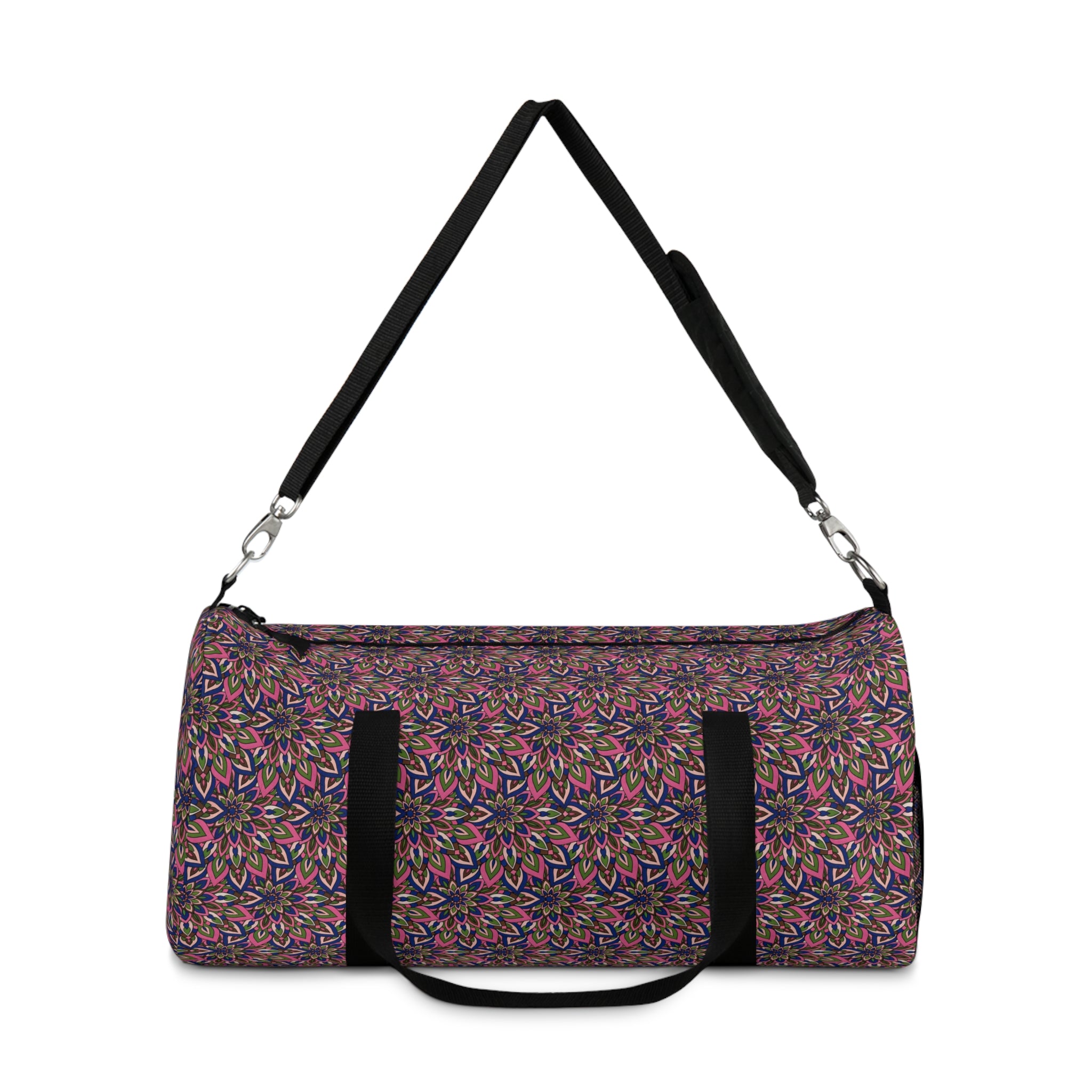 Laura Mandala Art Floral Kaleidoscope Duffel Bag — Colorful Travel & Gym Bag