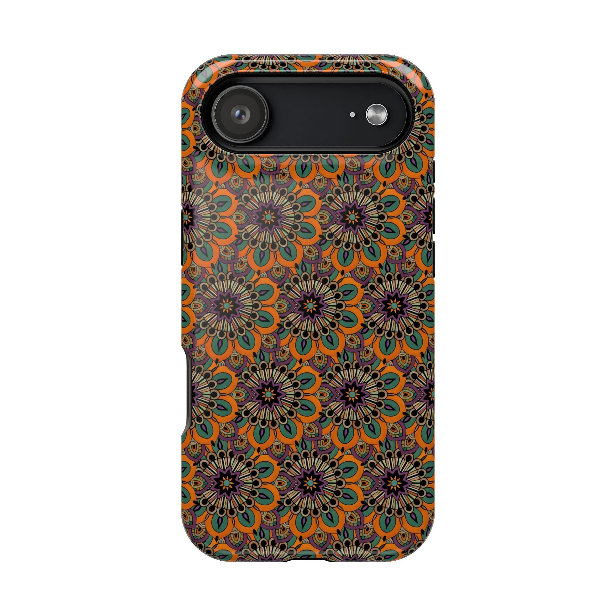 Angie Mandala Bohemian Floral Magnetic Impact Phone Case — Retro Mandala Pattern for iPhone