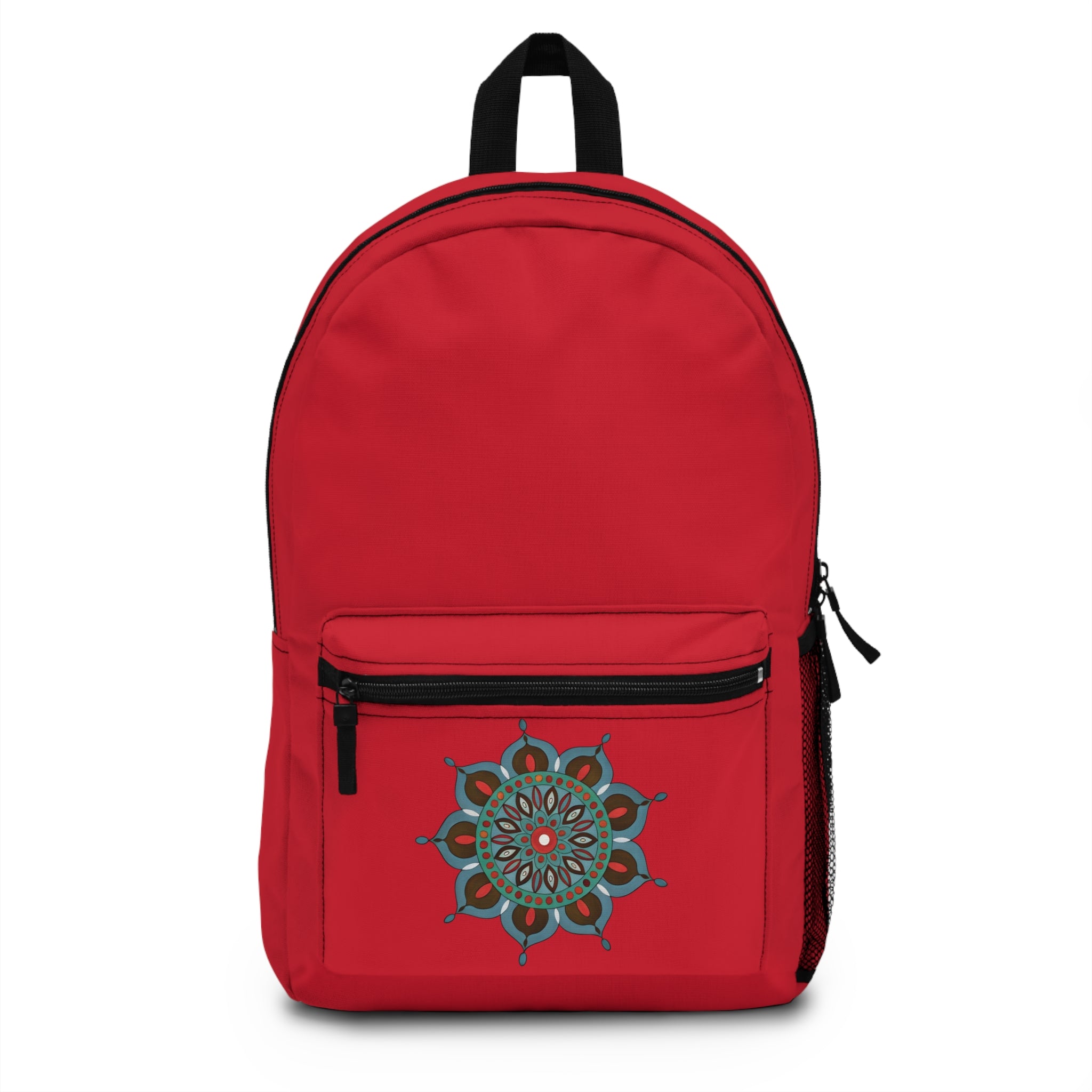 Everlee Mandala Floral Backpack — Boho Patterned Daypack for School, Travel & Yoga