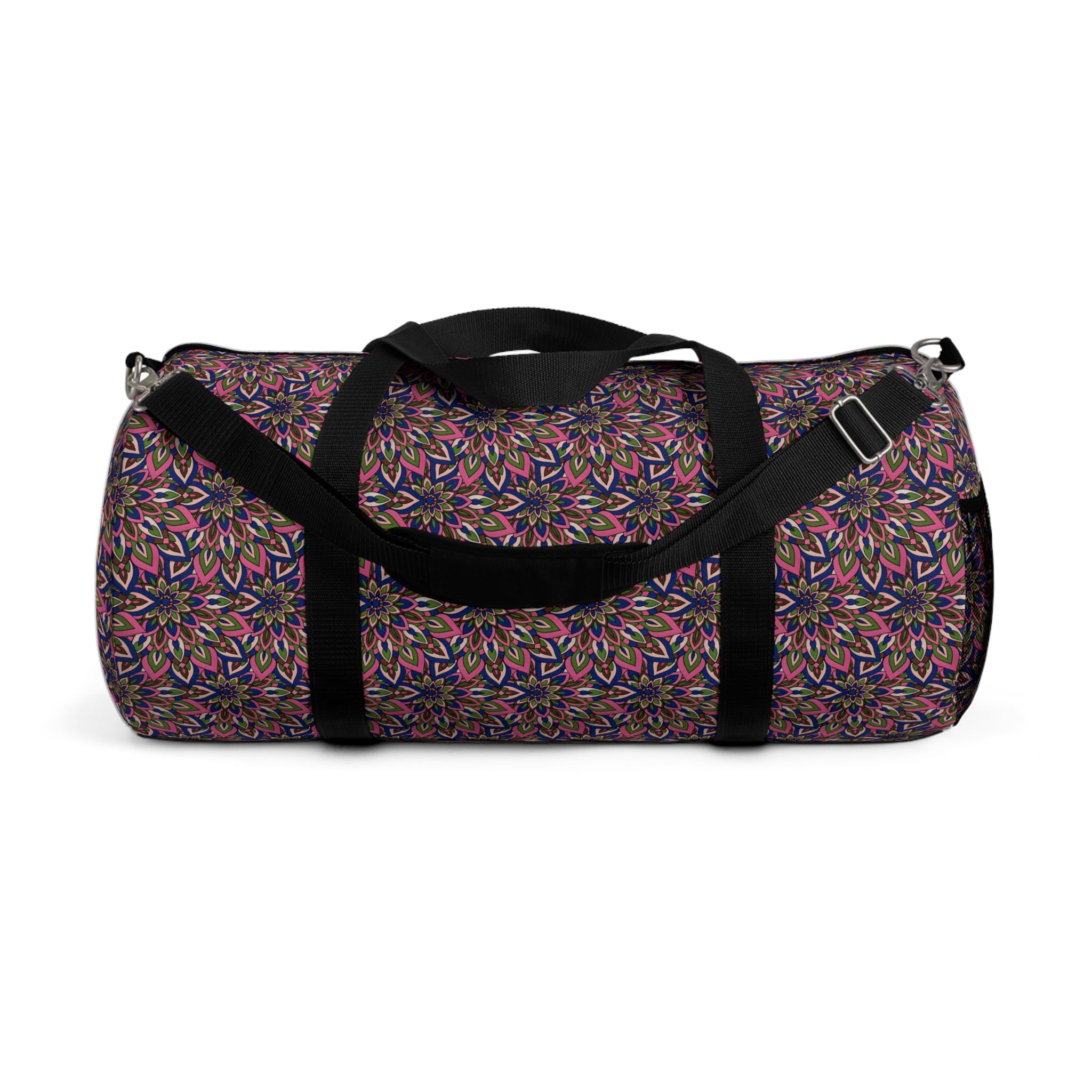Laura Mandala Art Floral Kaleidoscope Duffel Bag — Colorful Travel & Gym Bag