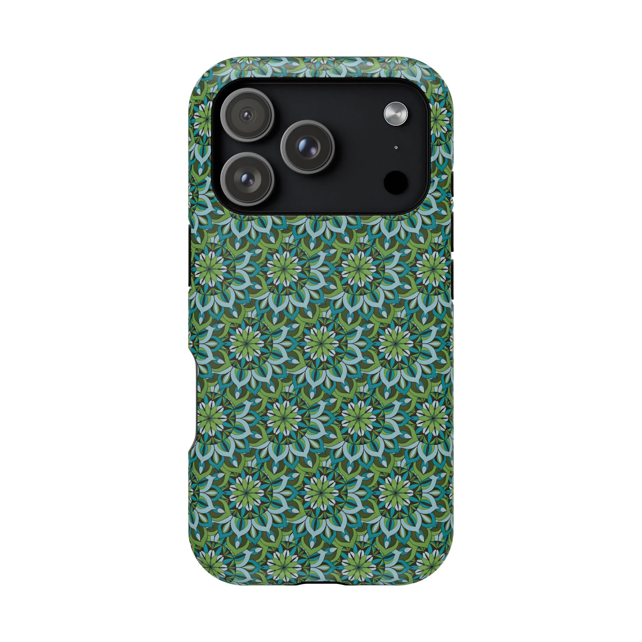 Lynne Mandala Art Floral Kaleidoscope Magnetic Impact Phone Case