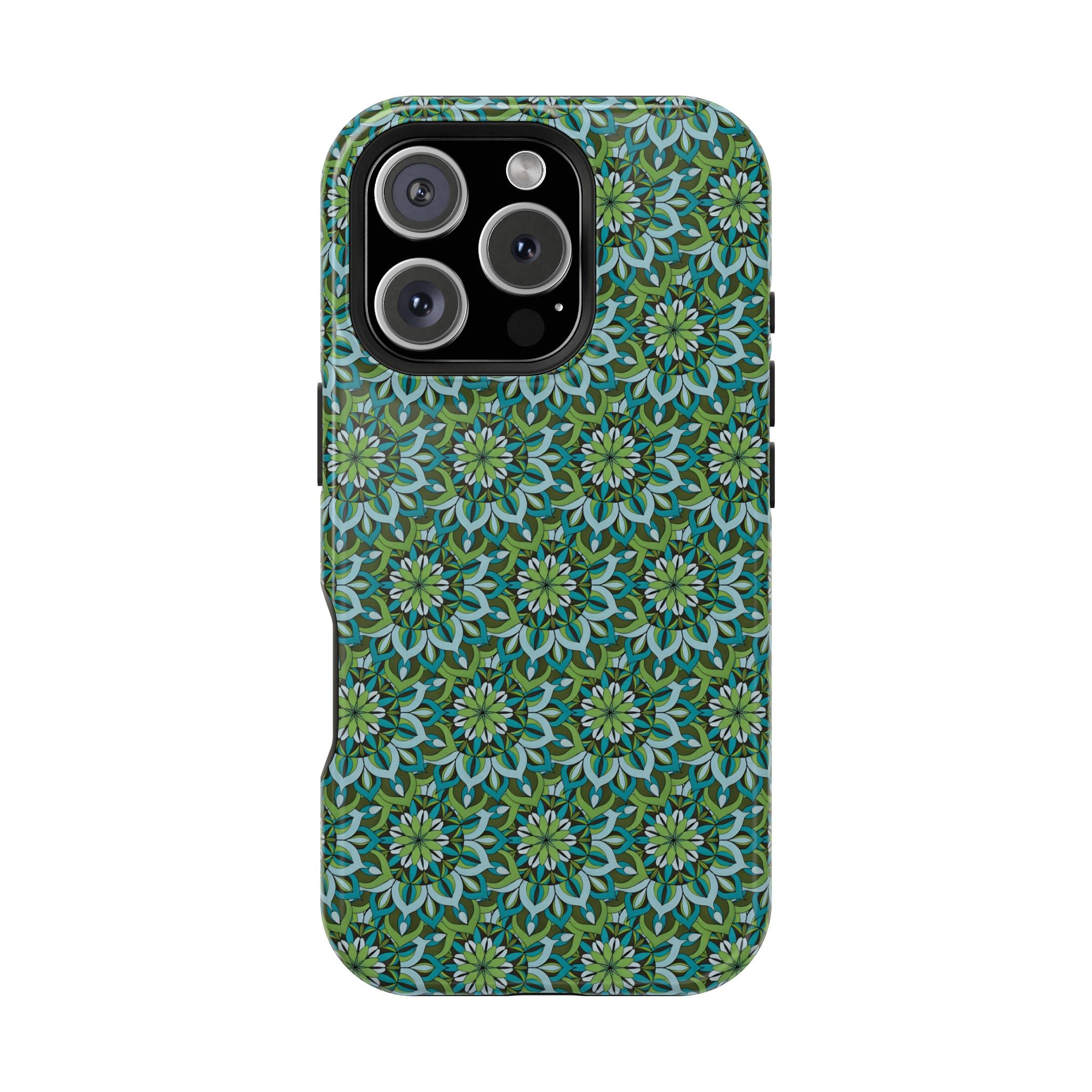 Lynne Mandala Art Floral Kaleidoscope Magnetic Impact Phone Case