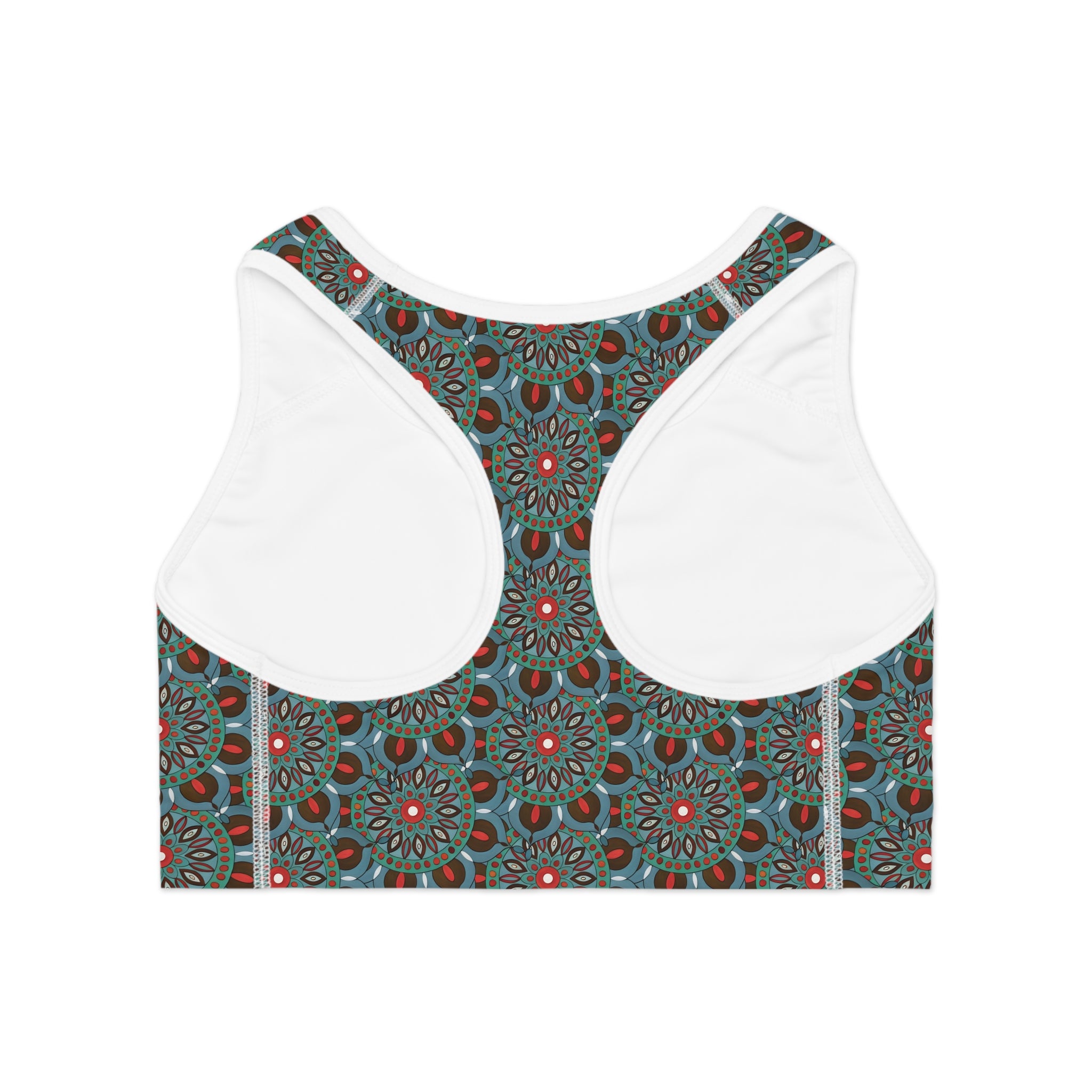 Everlee Mandala Mosaic Sports Bra — Boho Patterned Activewear