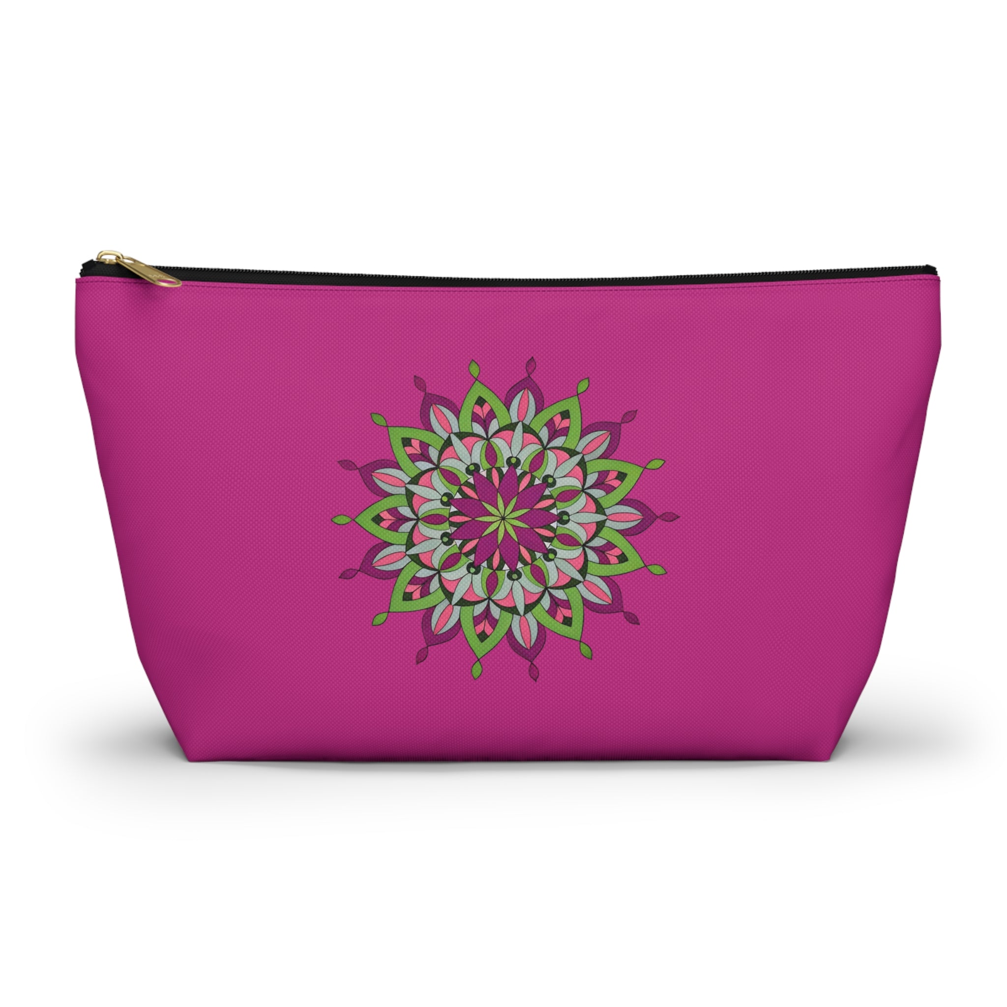 Cali Mandala Art Accessory Pouch — Pink T-Bottom Makeup & Travel Organizer