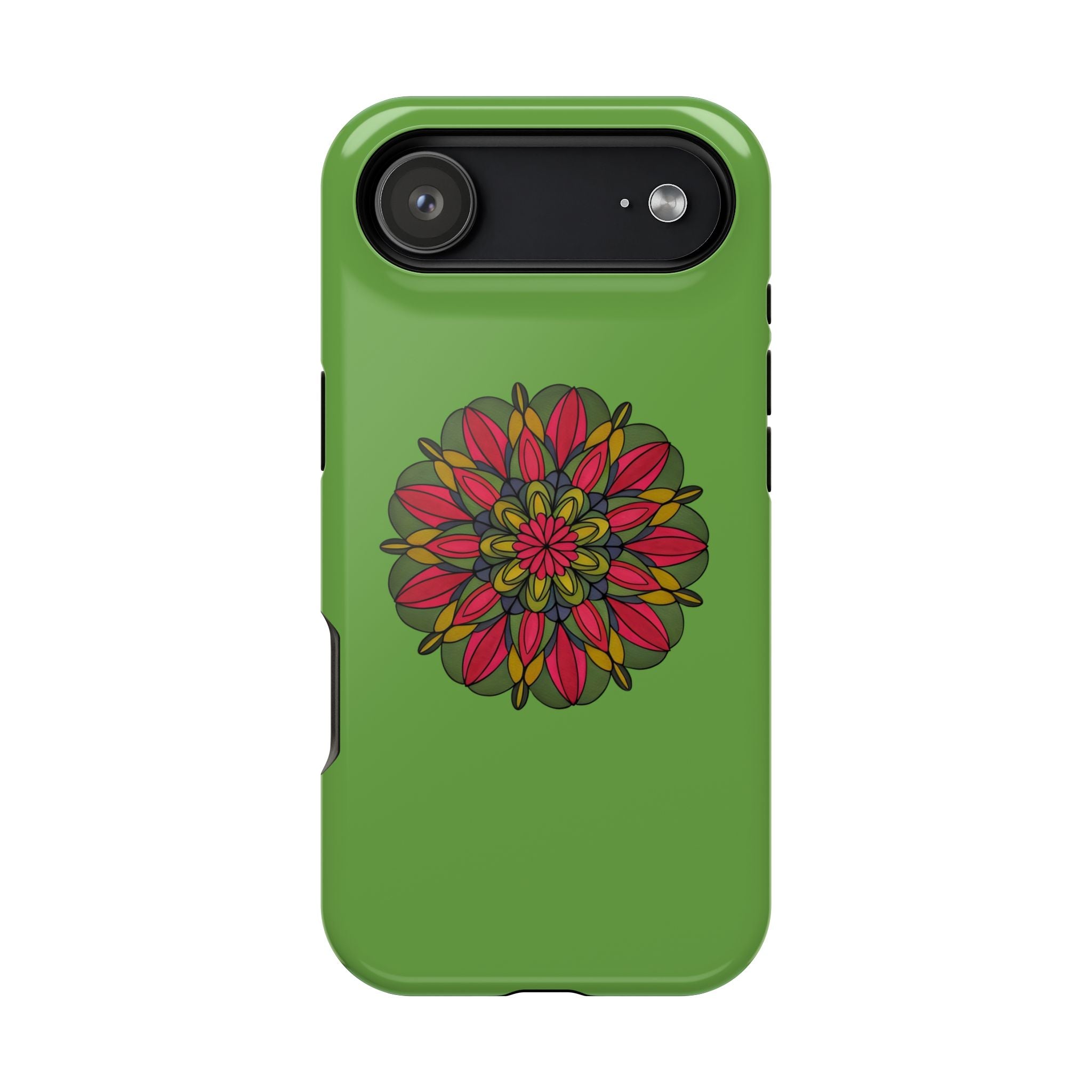 Eva Mandala Art Phone Case — Green Mandala Magnetic Impact-Resistant Case
