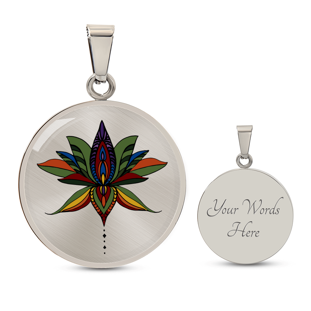 Martha Mandala Art Necklace by Infinite Hue
