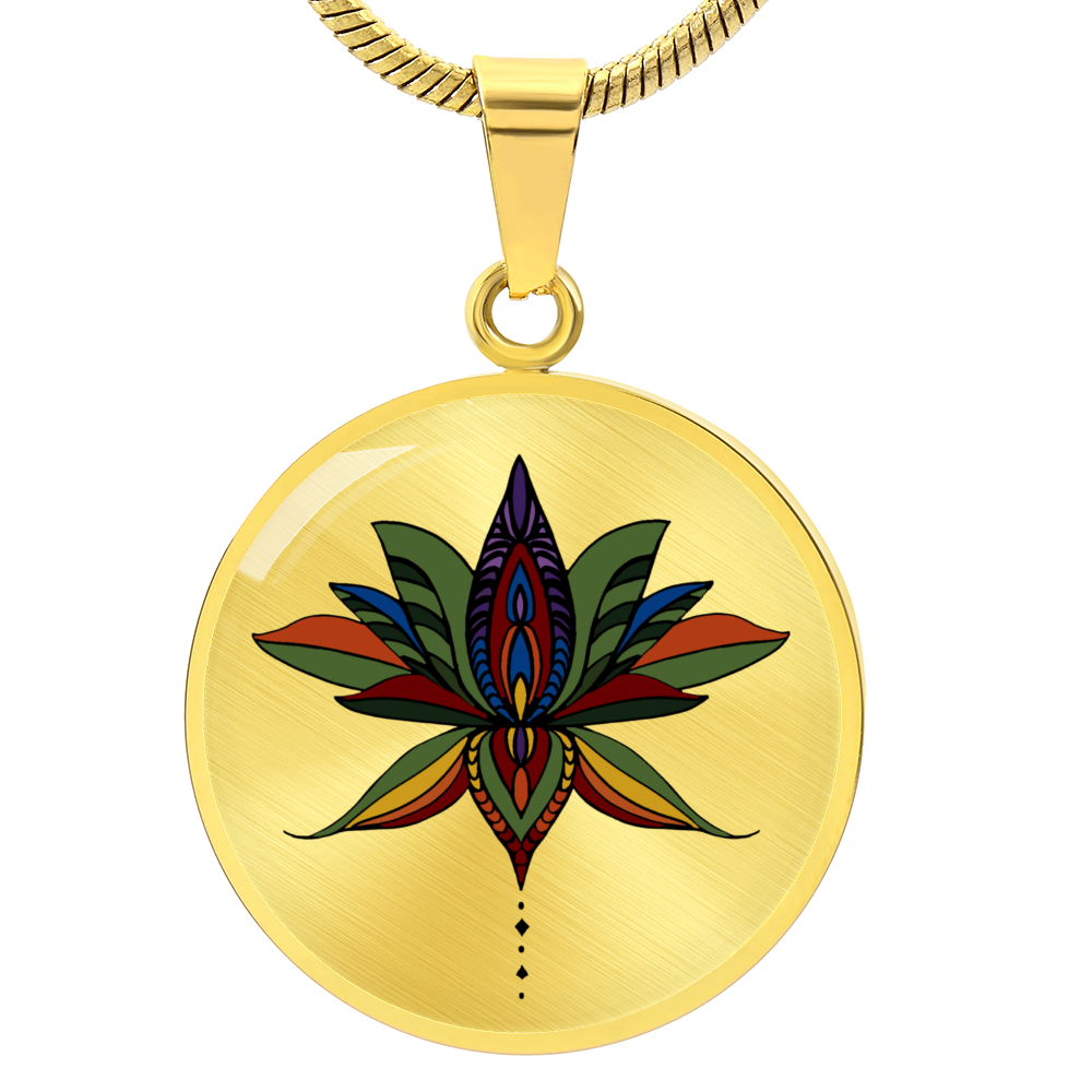 Martha Mandala Art Necklace by Infinite Hue